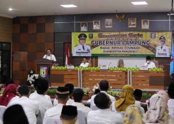 Gubernur Arinal Minta Camat dan Kepala Pekon Bersinergi Mewujudkan Rakyat Lampung Berjaya