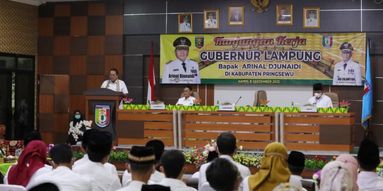 Gubernur Arinal Minta Camat dan Kepala Pekon Bersinergi Mewujudkan Rakyat Lampung Berjaya