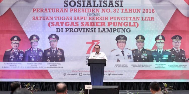 Gubernur Arinal Ajak seluruh Komponen di Daerah Tindak Tegas Praktek Pungli