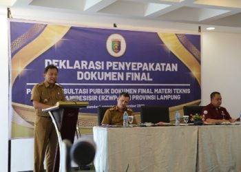 Pemprov Lampung Gelar Deklarasi Kesepakatan Dokumen Final Pascakonsultasi Publik