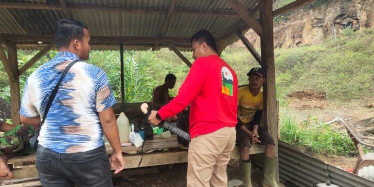 Polisi Grebek Tambang Batu Ilegal di Dusun Talang Padang, 4 Penambang Jadi Tersangka