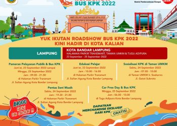 Roadshow Bus KPK Jelajahi Negeri  Bangun Anti Korupsi Hadir di Kota  Bandar Lampung 