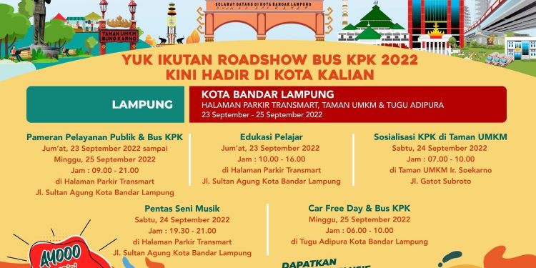 Roadshow Bus KPK Jelajahi Negeri  Bangun Anti Korupsi Hadir di Kota  Bandar Lampung 
