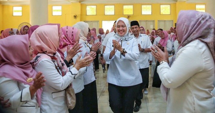 Wagub Chusnunia Chalim Sosialisasikan Sekolah Ramah Anak di Lampung Timur