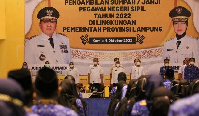 Sekdaprov Fahrizal Darminto Ingatkan 439 PNS Sebagai Pelayan Publik