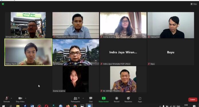 CCED Unila Jajaki Kerjasama Dengan Green Ocean Jepang