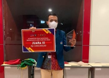 Mahasiswa Unila Juara 3 Kompetisi Esai Nasional Brawijaya Law Fair