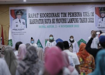 Wakil Gubernur Chusnunia Buka Rakor Tim Pembina UKS/M Kabupaten/Kota Se-Provinsi Lampung