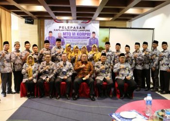 Gubernur Arinal Lepas 17 Kafilah Lampung Ikuti MTQ Korpri di Padang