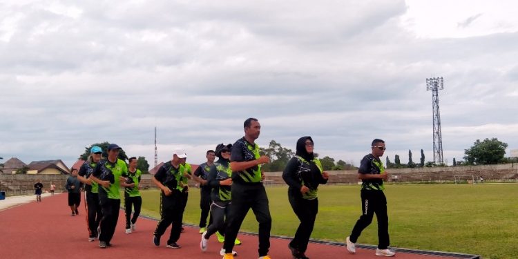 Atlet Master Lampung Semangat Berlatih, Targetkan 5 Besar di Kejurnas 2023