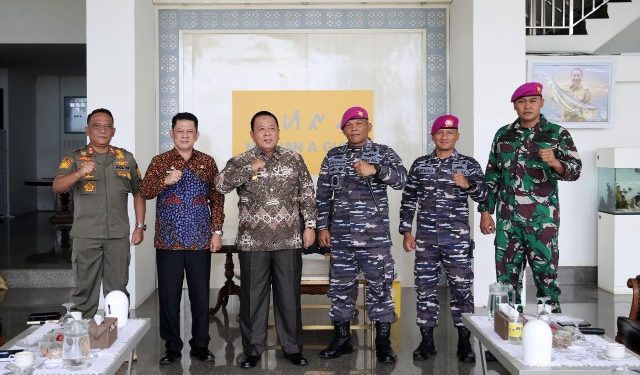 Gubernur Arinal Terima Audiensi Danbrigif 4 Marinir/BS Kolonel (Mar) Bob Osianto Siregar