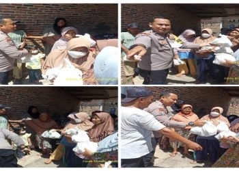 Jumat Berkah, Aipda Rommy Beri Sembako Kepada Warga Sepang Jaya