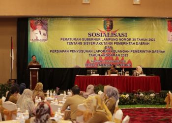 Pemprov Lampung Sosialisasikan Pergub Tentang Sistem Akuntansi Pemerintah Daerah
