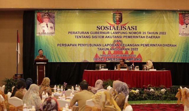 Pemprov Lampung Sosialisasikan Pergub  Tentang Sistem Akuntansi Pemerintah Daerah