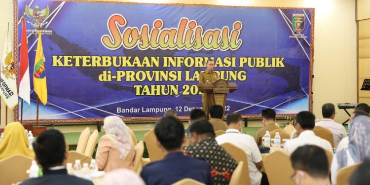 Sekdaprov Fahrizal Darminto Buka Sosialisasi Keterbukaan Informasi Publik