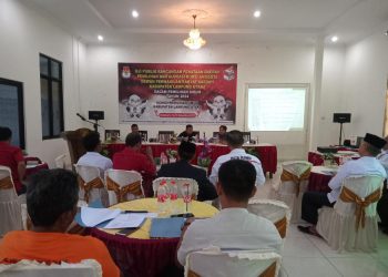 KPU Lampura Bersama Perwakilan Parpol Bahas Rancangan Dapil