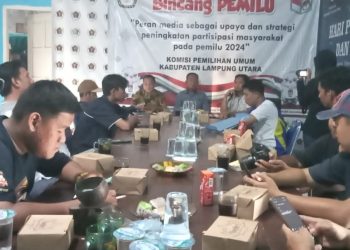 KPU Lampung Utara Gelar Bincang Pemilu