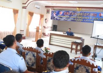 Entry Briefing, Danlanud BNY Perintahkan Prajurit Disiplin dan Profesional Menjalankan Tugas