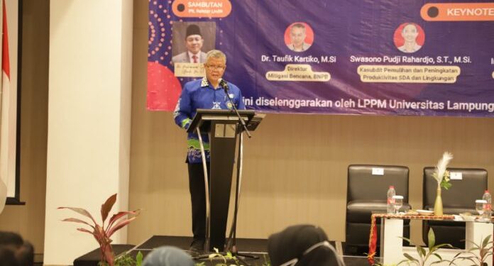 Unila Gelar Seminar Nasional Kolaborasi Pentahelix untuk Ketangguhan Bencana