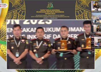 Kejari Bandar Lampung Raih Penghargaan Emplementasi Keadilan Restorative