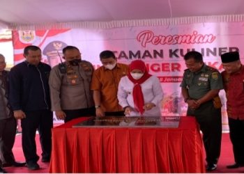 Walikota Eva Resmikan Taman Kuliner UMKM Siger Sukaraja