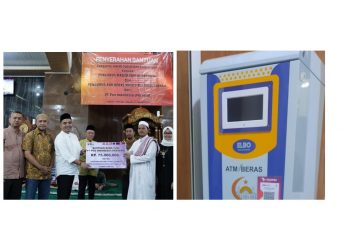 PT Pos Indonesia Beri Bantuan Operasional ATM Beras Masjid Di Bandar Lampung