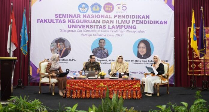 Dies Natalis ke-55, FKIP Unila Gelar Semnas Pendidikan Menuju Indonesia Emas