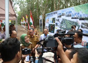 Wagub Chusnunia Chalim Tinjau Lokasi Lampung Sport Center