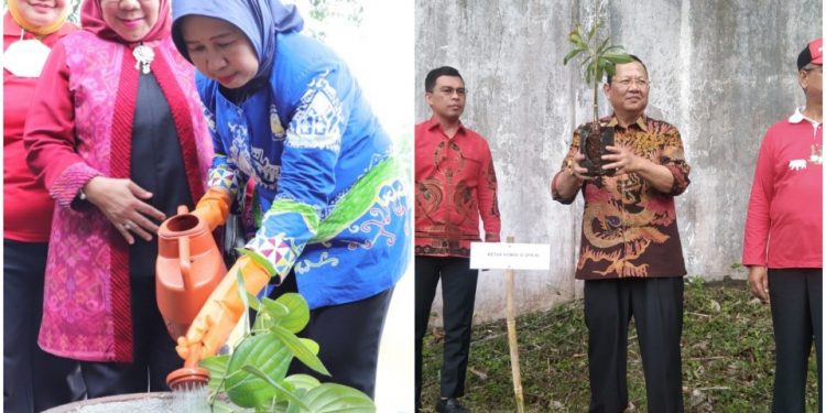 Gerakan Nasional Lada Lampung, 500 Lada Perdu Ditanam di Embung Unila