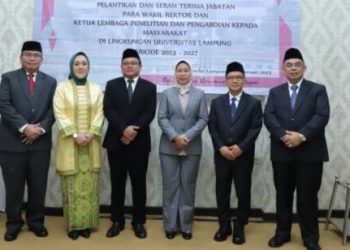 Rektor Unila Prof. Lusi Lantik 4 Wakil Rektor Periode 2023-2027