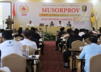 Gubernur Arinal Terpilih Ketum KONI Lampung Masa Bakti 2023-2027