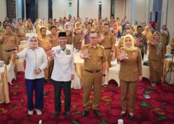 Sekdaprov Lampung Buka Rakor Implementasi Desa Ramah Perempuan dan Peduli Anak