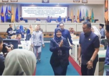 Ajukan 3 Raperda, Wagub Chusnunia  Dengarkan Pandangan Umum Fraksi  DPRD Lampung