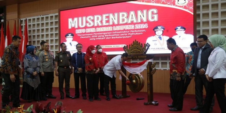 Sekdaprov Fahrizal Darminto Buka Musrenbang RKPD Kota Bandar Lampung 2023