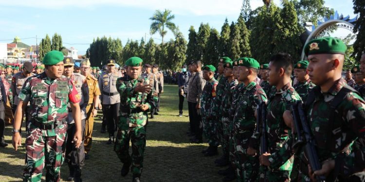 Sukseskan Kunker Ibu Negara,Pemprov Lampung Adakan Apel Gelar Pasukan Pengamanan