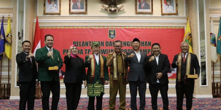 Pengukuhan TP Sriwijaya Lampung, Gubernur Berharap Jadi Garda Terdepan Perekat Persatuan dan Kesatuan Bangsa