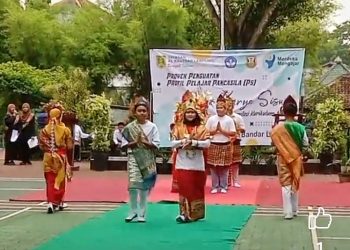 Siswa SMP Al Kautsar Tampilkan Seni Budaya Lampung Dalam P5