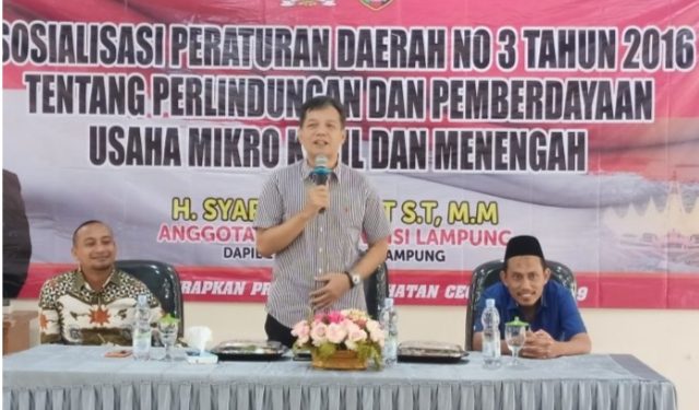 Anggota DPRD Lampung Syarif Hidayat Ajak Masyarakat Jadi Pengusaha