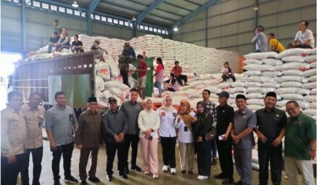 Komisi II DPRD Lampung-Bulog Pastikan Bahan Pangan Beras Aman