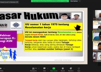 Pokja Widyaiswara Bersama IKA JIP FISIP UNILA Gelar Webinar Penerapan Sistem Manajemen K3 Bagi ASN