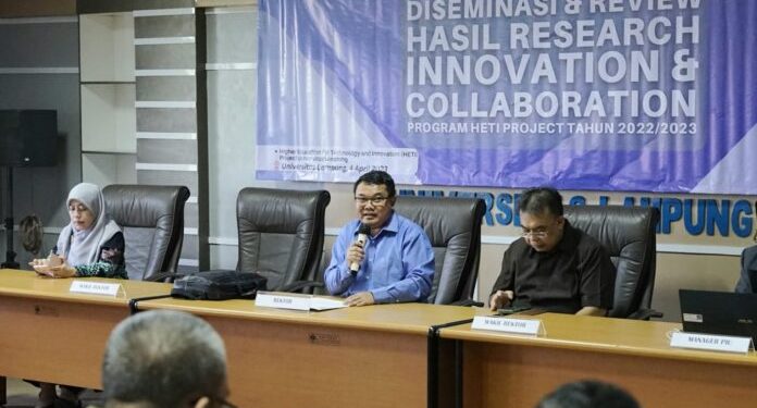 HETI Project Unila Gelar Diseminasi Hasil Riset Inovasi dan Kolaborasi