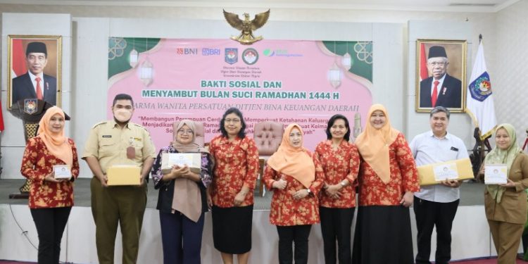 Sambut Ramadhan, DWP Ditjen Bina Keuangan Daerah Kemendagri Gelar Bakti Sosial