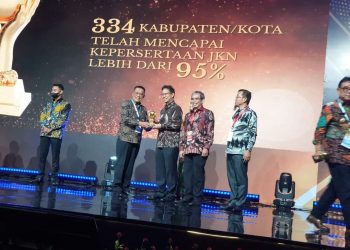 Pemkab Lampung Utara Terima Penghargaan dari Wakil Presiden Atas Capaian UHC