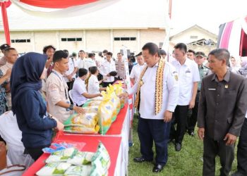 Gubernur Arinal Luncurkan Bantuan Pangan Beras dan Pasar Murah di Kabupaten Pringsewu