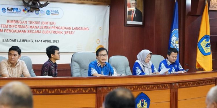 Unila Gelar Bimtek Migrasi SIMPeL ke SPSE versi 4.5