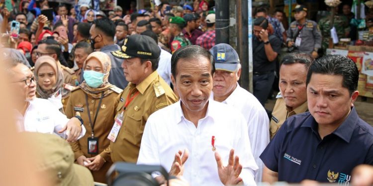 Gubernur Arinal Dampingi Presiden Jokowi dalam Kunjungan Kerja ke Pasar Natar, Lampung Selatan