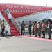Gubernur Lampung dan Jajaran Forkopimda Sambut Kedatangan Presiden Jokowi di Bandara Raden Inten II