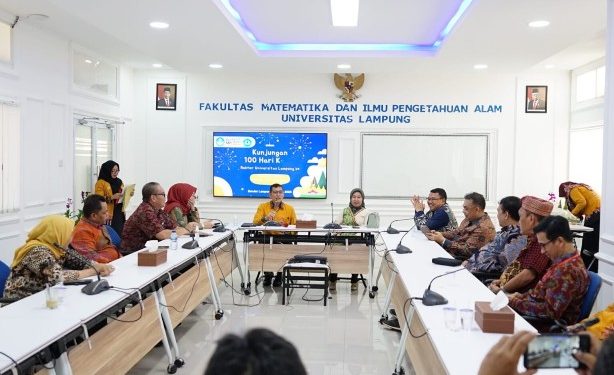 Rektor Unila Dorong Seluruh Prodi FMIPA Terakreditasi Unggul