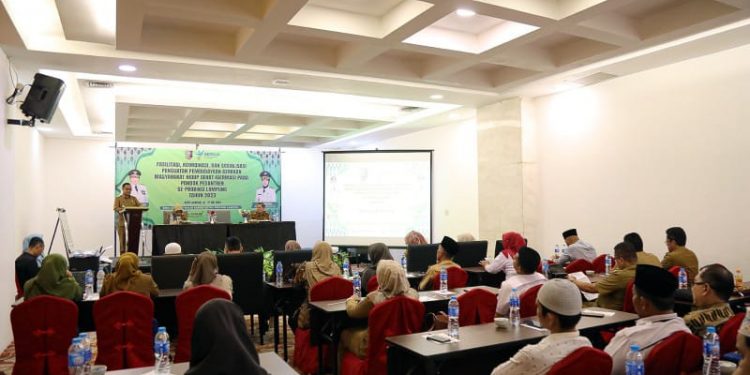 Pemprov Lampung Sosialisasikan Pembudayaan Germas pada Pondok Pesantren