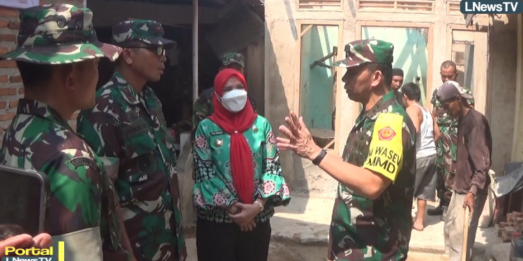 Aster Kasad Mayjen TNI M. Hasan Bersama Walikota Eva Dwiana Tinjau Pelaksanaan TMMD di Panjang Utara